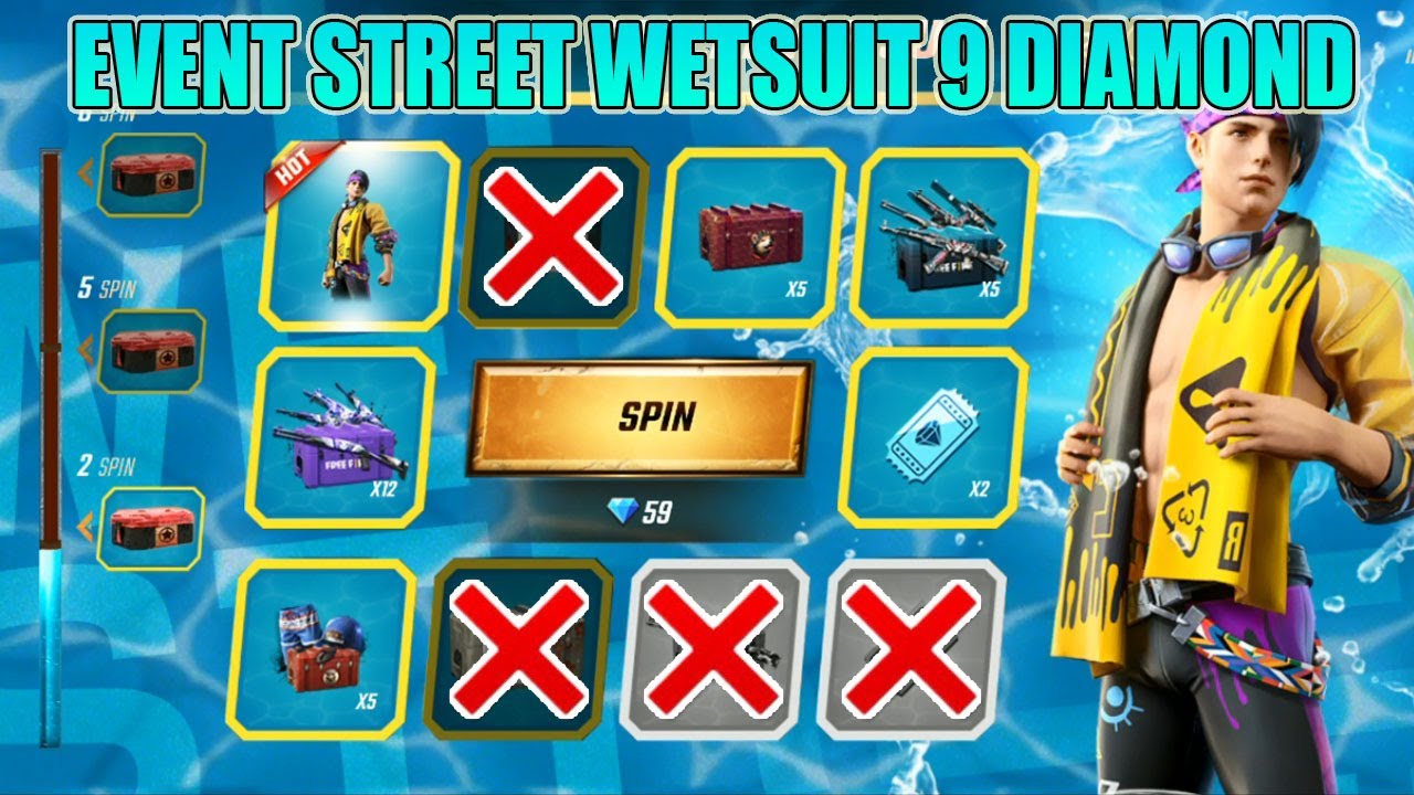 Event Spin Free Fire (FF) Bagikan Bundle Street Wetsuit