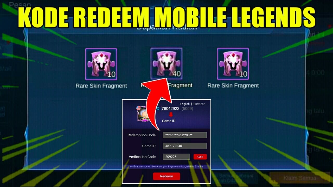 Kode Redeem Mobile Legends (ML) April 2021, Klaim Sekarang!